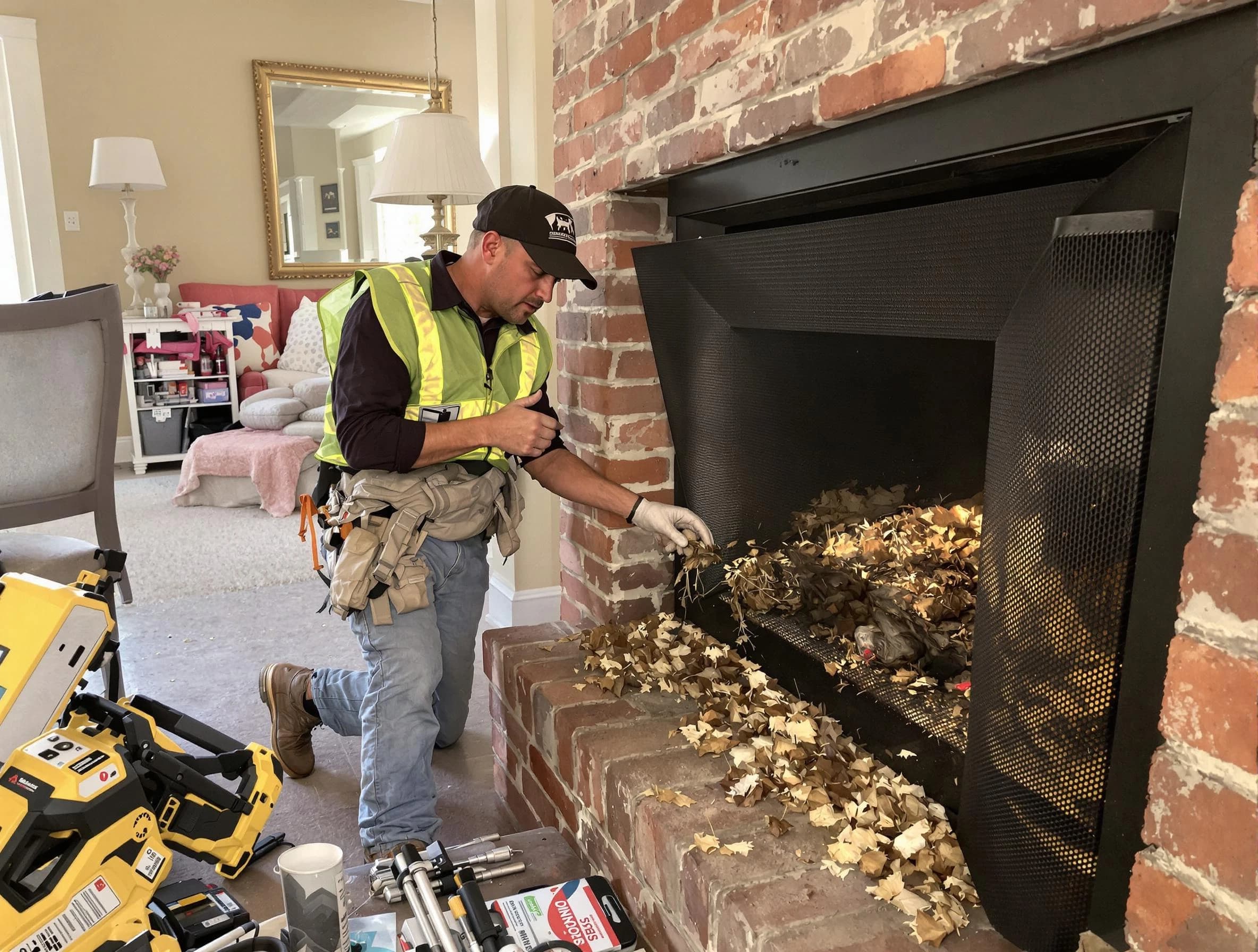 Safe screening installation by Ridgewood Chimney Sweep in Ridgewood, NJ