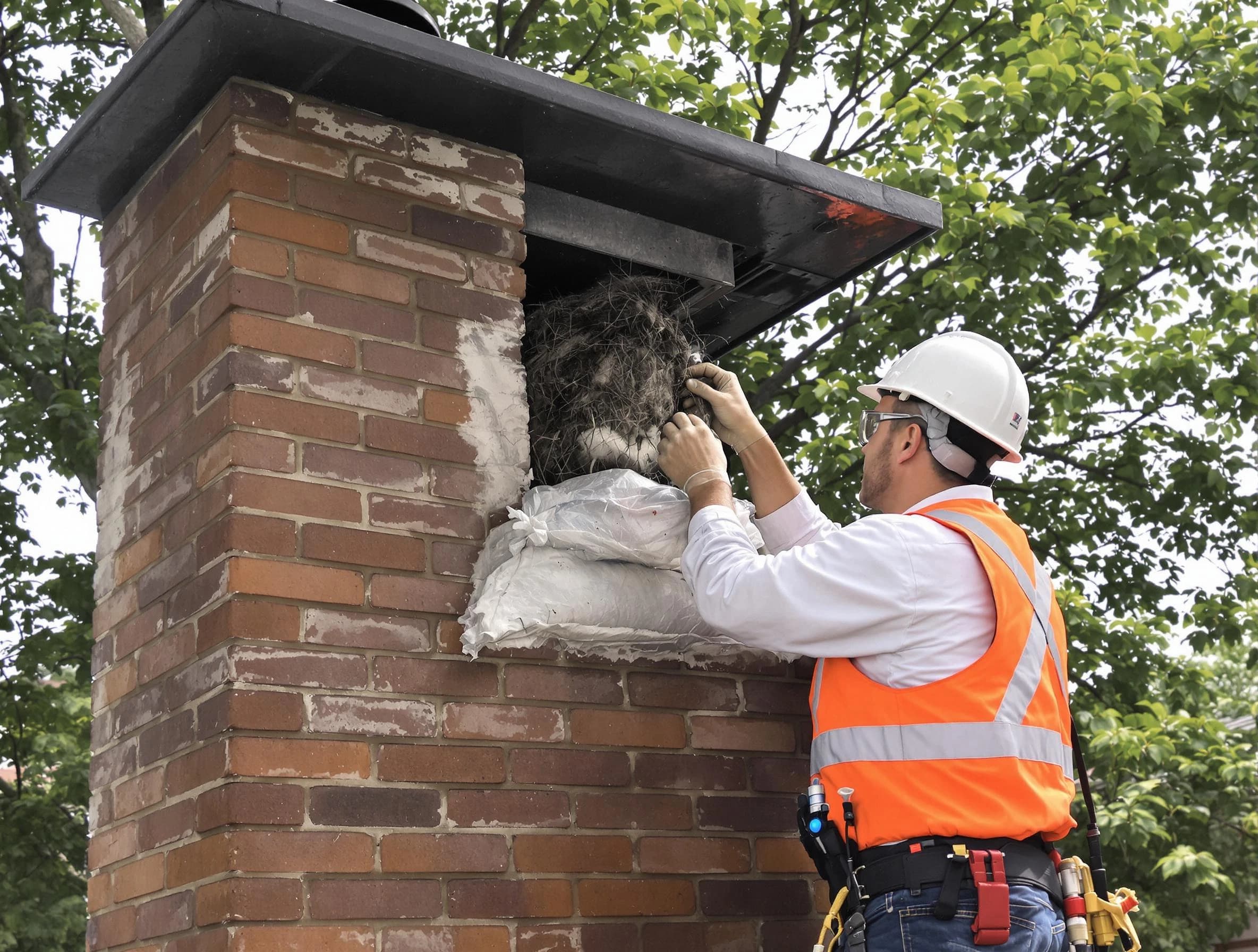 Humane removal of debris and animals by Ridgewood Chimney Sweep in Ridgewood, NJ