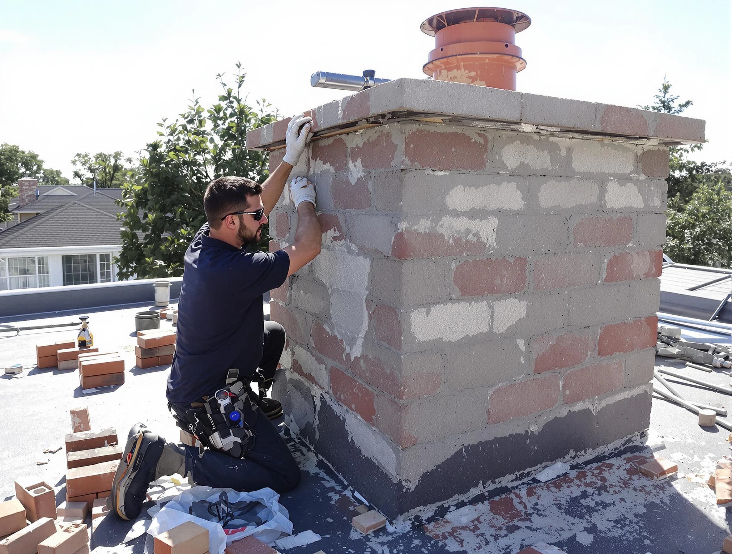 Advanced chimney repair process by Ridgewood Chimney Sweep in Ridgewood, NJ
