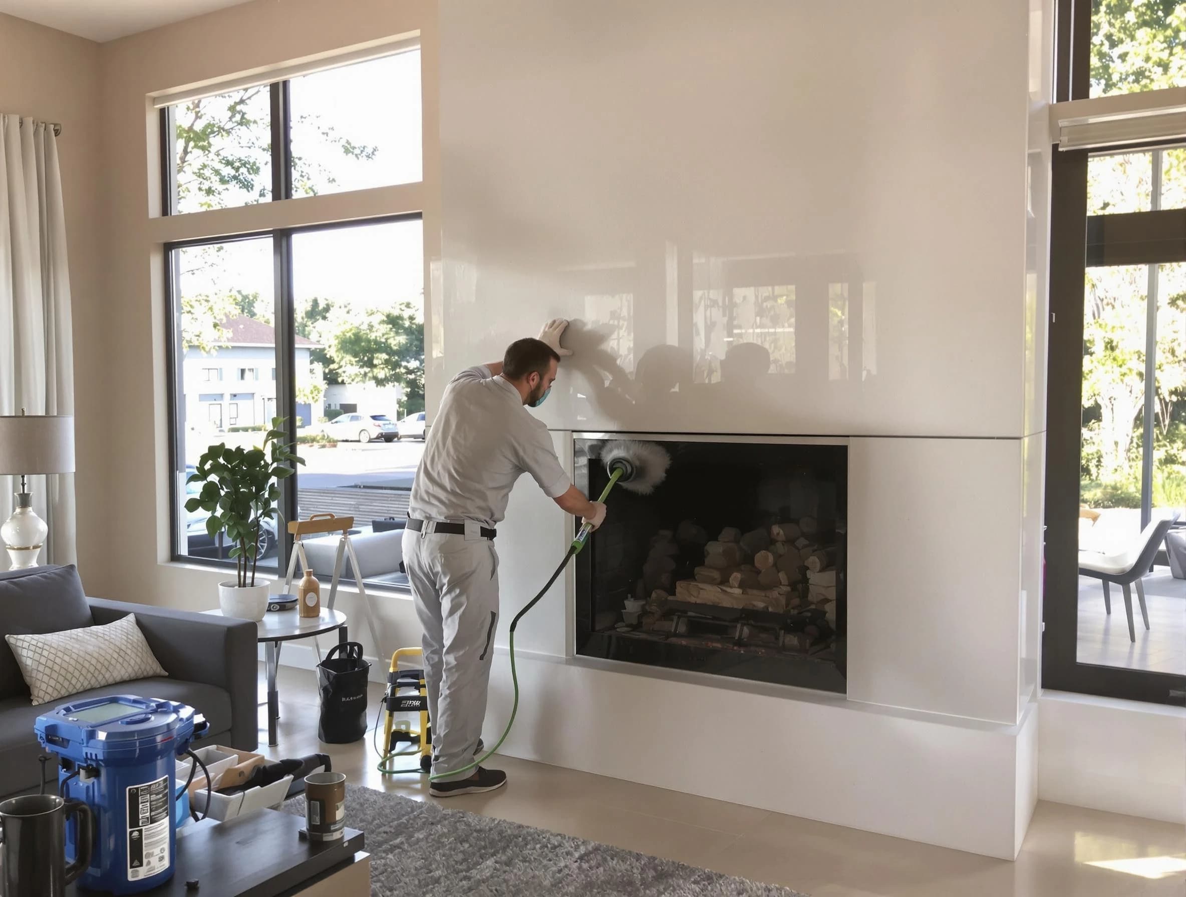 Ridgewood Chimney Sweep performing thorough soot removal in Ridgewood, NJ