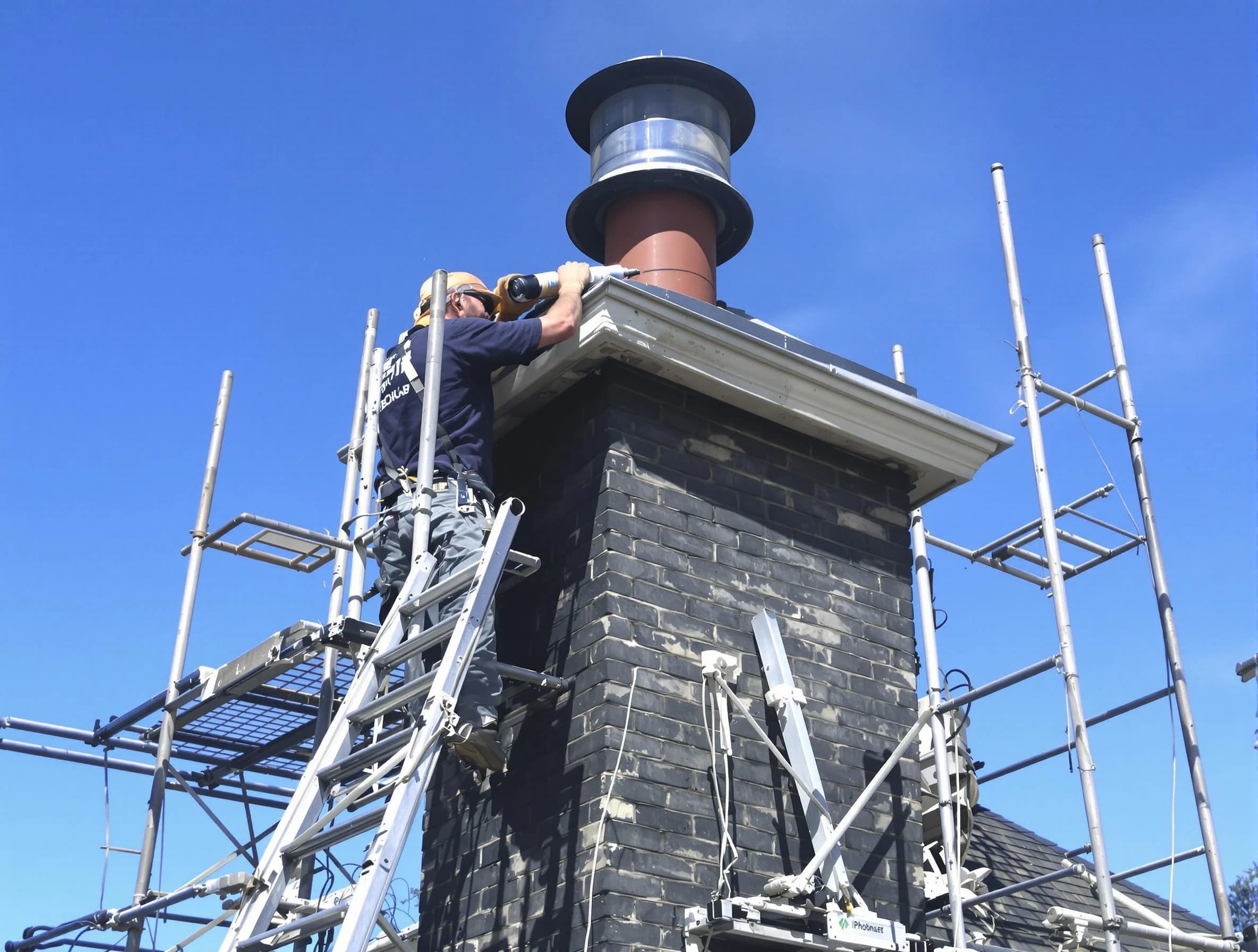 Sturdy chimney crown finished by Ridgewood Chimney Sweep in Ridgewood, NJ