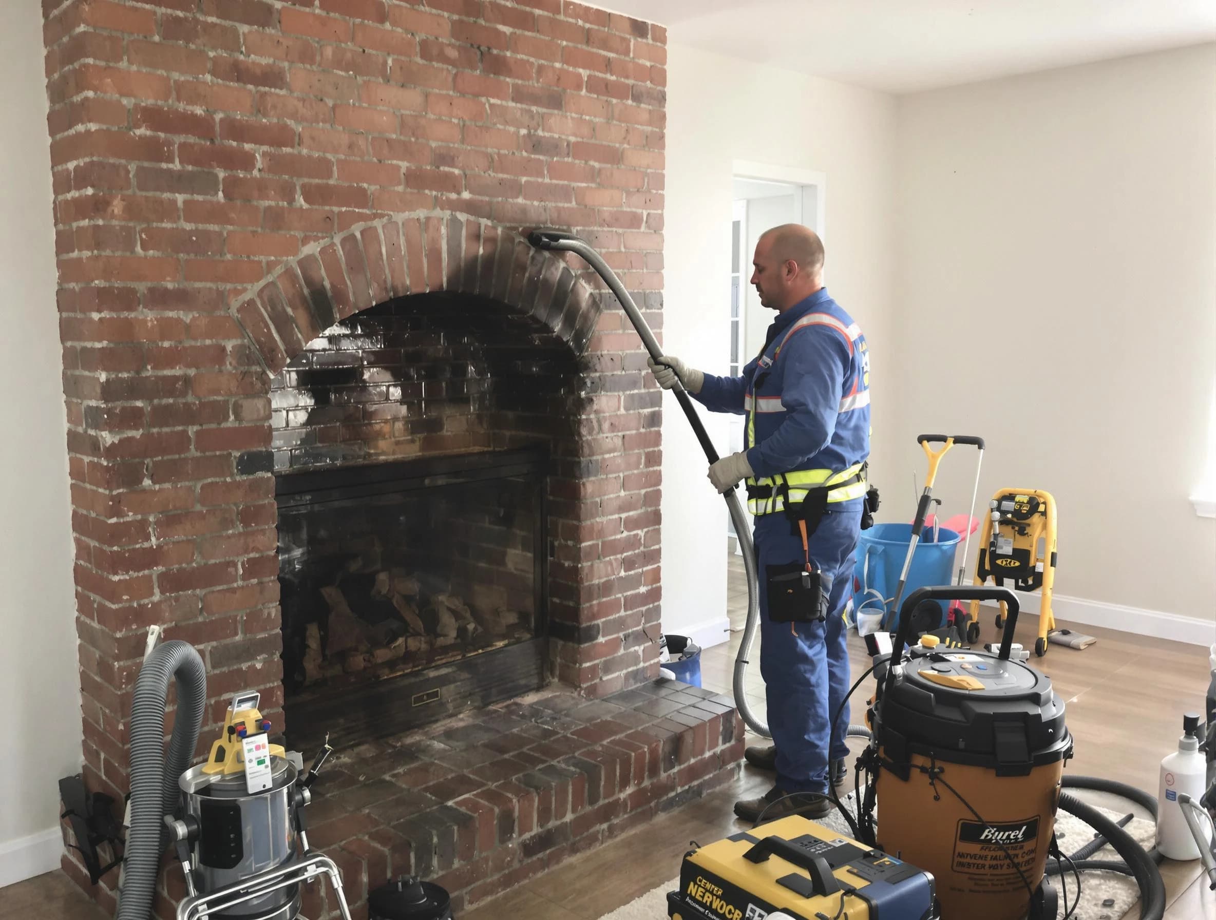 Ridgewood Chimney Sweep expert performing detailed chimney sweep in Ridgewood, NJ