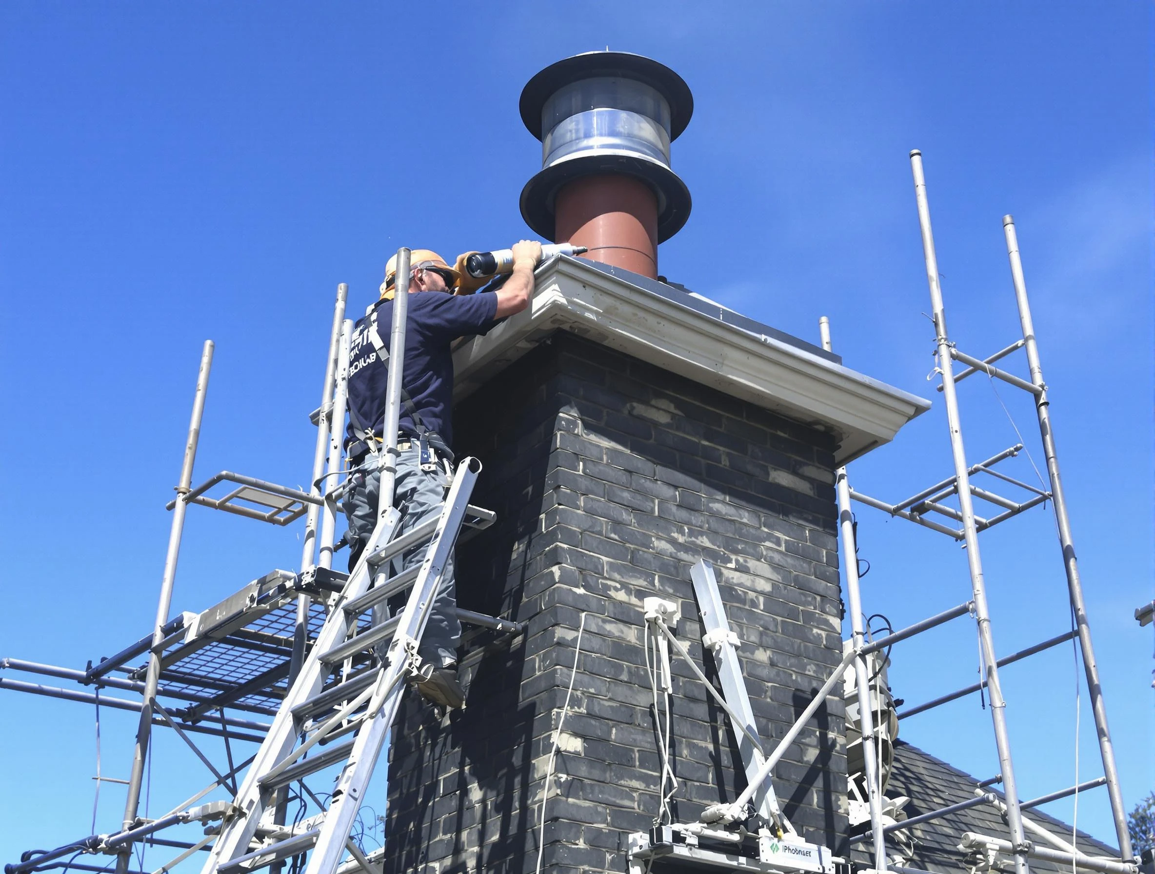 Sturdy chimney crown finished by Ridgewood Chimney Sweep in Ridgewood, NJ