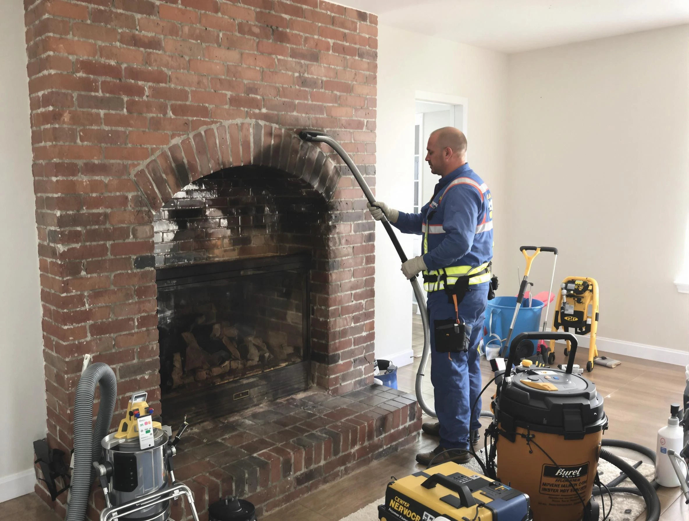Ridgewood Chimney Sweep expert performing detailed chimney sweep in Ridgewood, NJ