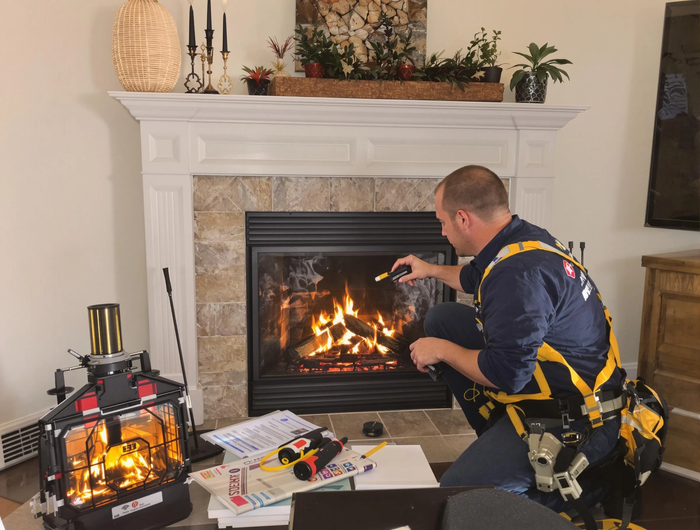 Safety-focused fireplace inspection by Ridgewood Chimney Sweep in Ridgewood, NJ